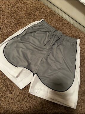 Jump Start Athletic Shorts Gray/White NWT Men’s XL